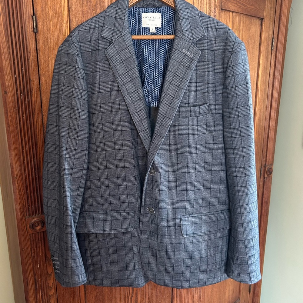 CONSTRUCT Stretch Knit Blazer Size 42 Slim
